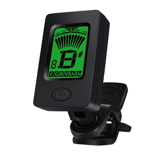 Guitar Tuners Clip On Digital Electric Tuner with 360 Degree Rotations and LCD Display, Guitar Metronome Tuner for Bass