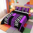 thumbnail image 2 of Erosebridal Abstract Cheetah Print Full Size Comforter Sets,Classic Leopard Bedding Comforter Set,Black Reversible,3-Piece,1 Comforter and 2 Pillowcases, 2 of 7