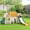 9 in 1 Yellow & Green, variant on WFUN 9 in 1 Toddler Slide PlaySet for kids indoor/outdoor for Toddlers Age 1+, Blue & Gray