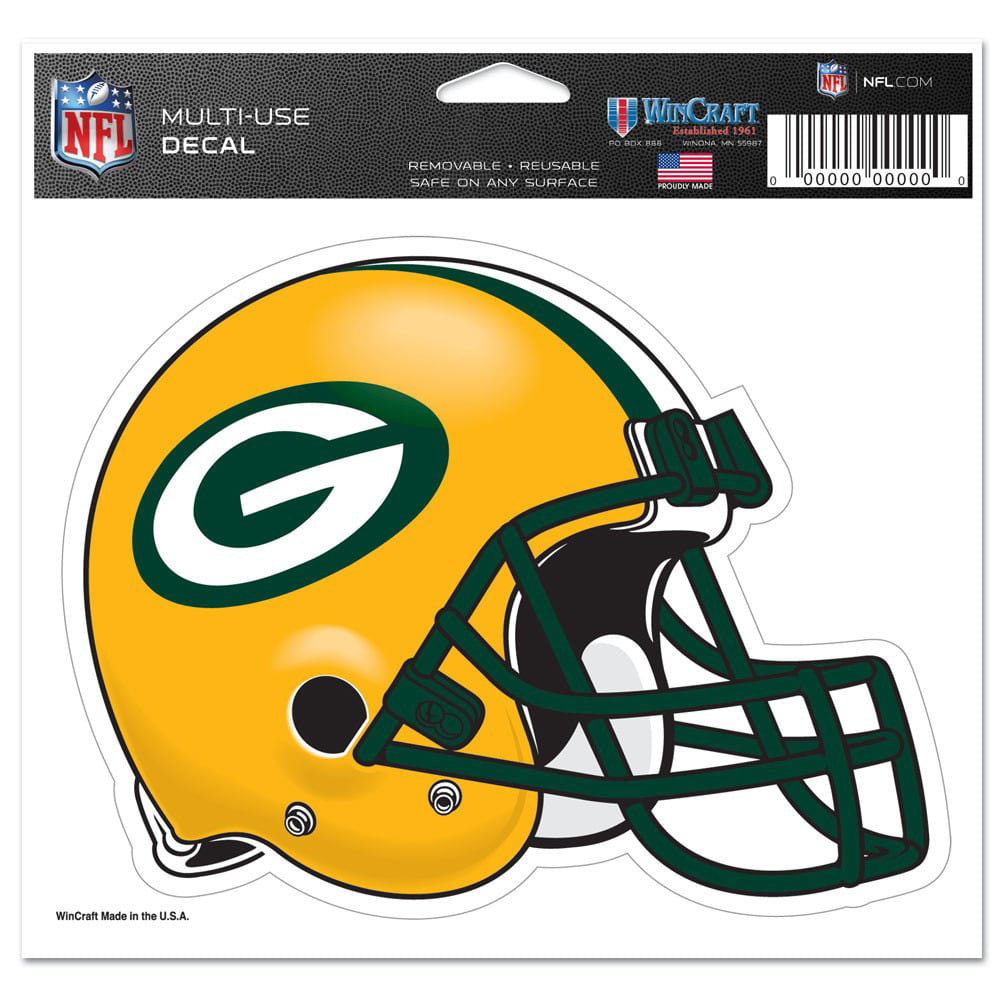 Green Bay Packers 20 mil 3M vinyl full size football helmet decals 