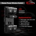 thumbnail image 2 of GoAceFit Window Switch for Volkswagen Jetta 2011-2016, Tiguan 2009-2017, Passat 2012-2016, Golf 2010-2013, CC 2012-2017, Master Power Window Switch Replace Part OE 5K4959857 5ND959857, 2 of 7