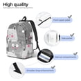 thumbnail image 4 of Yiaed Cats Group Print Backpack, Premium Laptop Backpack, Travel Backpack for Women, Lightweight Backpacks, Comfortable Back Pack-Small, 4 of 5