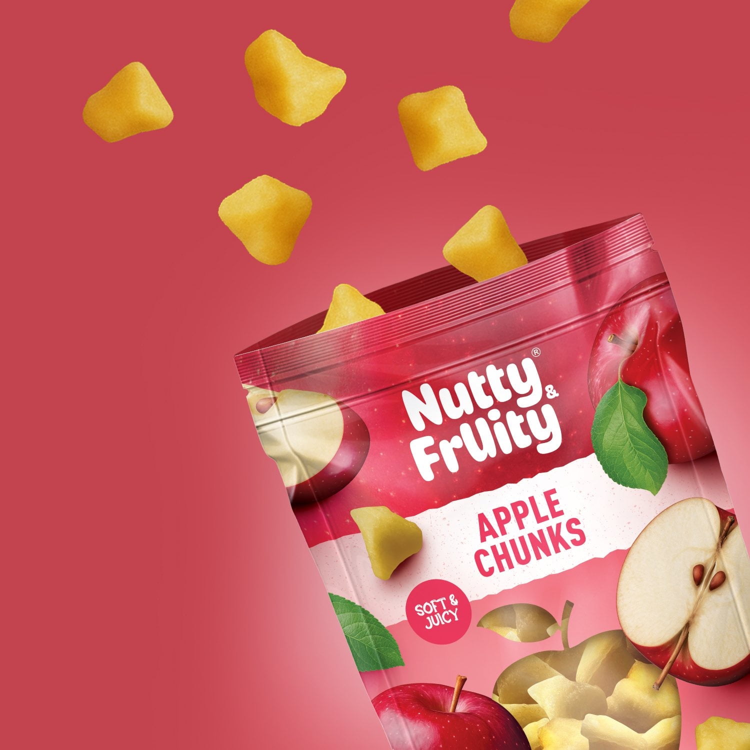 2 PACK | Nutty and Fruity Apple Wedges, 20 oz.