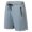 #Gray, variant on DPTALR Men's Solid Color Sports Shorts Elastic Waist with Drawstring Zipper Pocket Casual Running Fitness Shorts,Gray,Big and Tall Men XXL