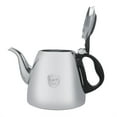 thumbnail image 4 of Cafetera de acero inoxidable, 1,2 l 1,5 l de acero inoxidable Tetera de acero inoxidable Tetera para estufa diseñada con precisión, 4 of 8