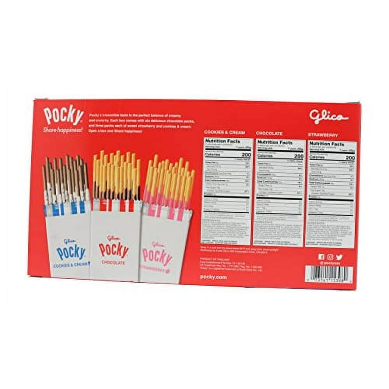 ポッキー③ POCKY Chocolate Biscuit Sticks Variety Pack, 12 Count, 1.06 LBS