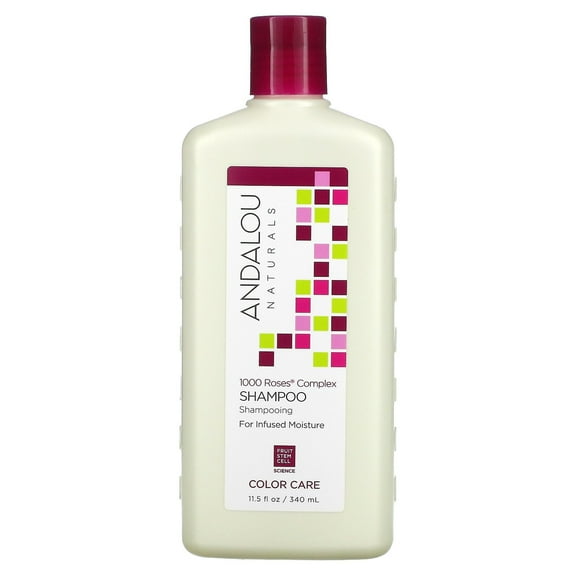 Andalou Naturals Shampoo, Color Care, 1000 Roses® Complex, 11.5 fl oz (340 ml)