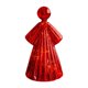 thumbnail image 1 of Estatua de ángel de cristal Soledad Decorativa Creativa Coleccionable Rojo, 1 of 10