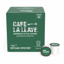 Cafe La Llave Espresso-Style Dark Roast Coffee Pods for Keurig K-Cup Brewers - Bold, Rich Flavor - 55 Count Single Serve Recyclable Capsules - Premium Arabica Beans - Family Crafted