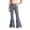 66Dark Blue224, variant on WERYOUNG School Uniform For Girls Elastic Waist Plaid Flared Leg Trousers Kids Loose Fit Back To School Pants 5-6 Years