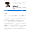 thumbnail image 2 of Power Steering Pump - Compatible with 2007 - 2009 Toyota FJ Cruiser 4.0L V6 2008, 2 of 2