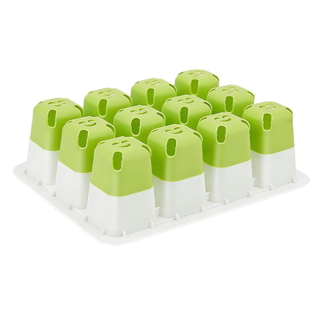 Lttoisl Lot de 5 Plateaux de Démarrage de Semis en Silicone, Kit de Propagation de Semis Réutilisable à 60 Cellules avec Drainage, Plateau de Germination de Plantes d'Intérieur pour Légumes, Fleurs, Herbes
