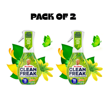 Mr. Clean Clean Freak All Purpose Cleaner Spray, Multi-Surface Cleaning, Gain, 16 fl oz(PACK OF 2)
