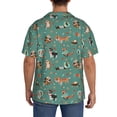 thumbnail image 5 of Fotbe Veterinary Clinics print Short Sleeve Button Down Shirts for Men Casual Summer Beach Wrinkle Free Shirt-3X-Large, 5 of 7