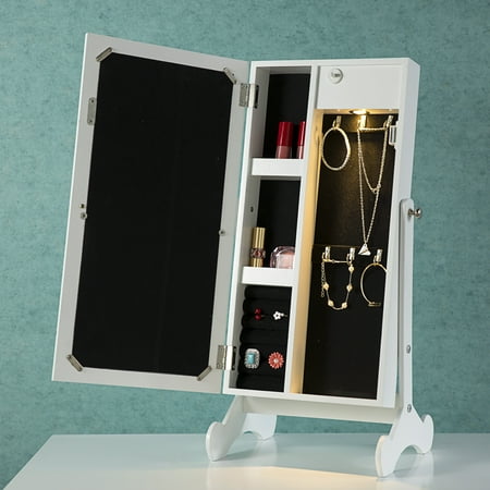 Cloud Mountain Makeup Mirrored Jewelry Cabinet Free ...
