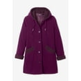 thumbnail image 5 of Roaman's Women's Plus Size Hooded Sherpa Fleece Coat, 5 of 6