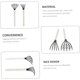 thumbnail image 4 of 2Pcs 5 Sea Rake Tools Gifts Set Tools Rake Trowel Set Cultivator Wooden Oyster Shell Portable Digging Seafood Rake Loosening Rake, 4 of 5
