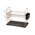 thumbnail image 1 of Jiallo Stainless Steel 2-Tier dish rack with dripping tray (Rose Gold), 1 of 2