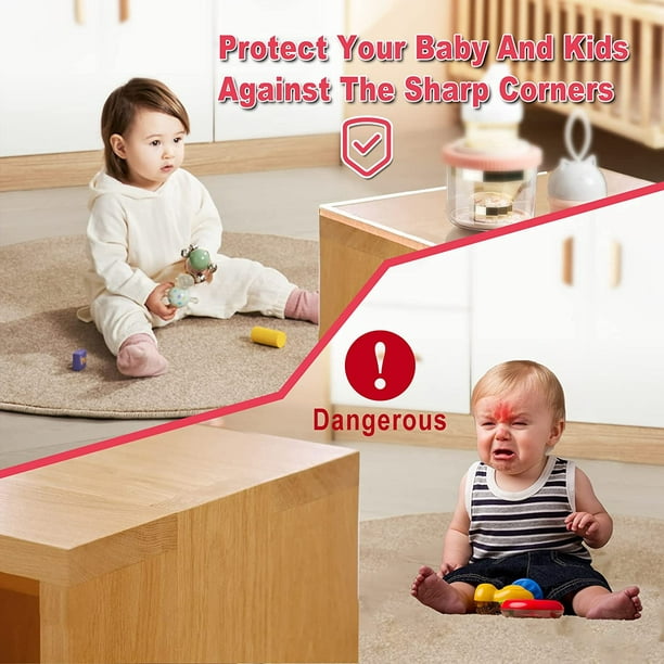 Wanglaism Silicone Coin de Table Protection Bebe , 3M Pré-adhésif  Transparent Protection Meuble Bébé , Protecteur des Bords et Angles de  Placard pour Sécurité Bebe Maison 