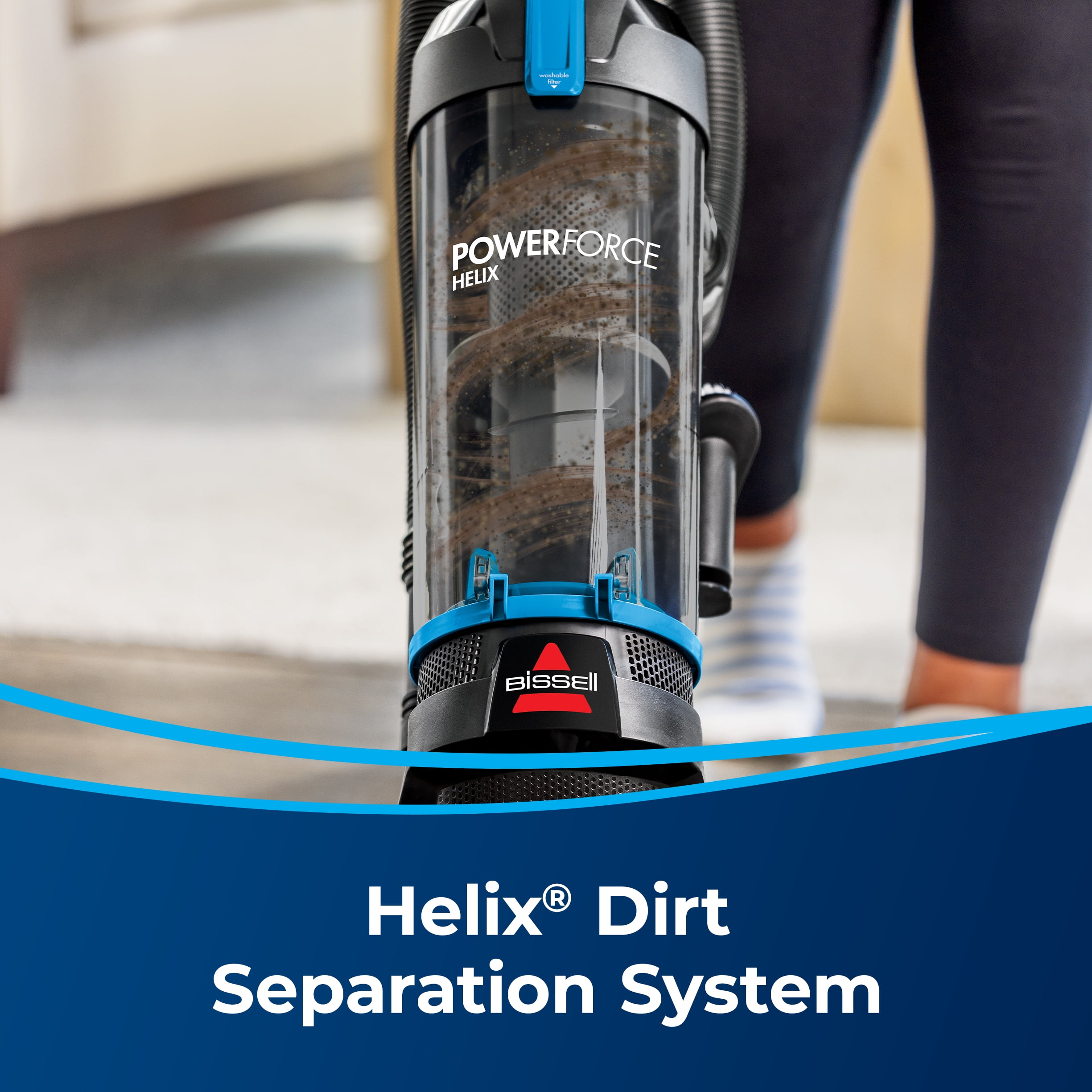 BISSELL PowerForce Helix Bagless Upright Vacuum 3313  PET Friendly  (图4) BISSELL PowerForce Helix Bagless Upright Vacuum 3313  PET Friendly  (图4)