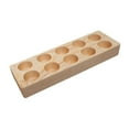thumbnail image 2 of Estante de madera para almacenar aceites esenciales, organizador de botellas de aroma, escritorio esencial 24cmx8.5cmx3cm oscuro, 2 of 9