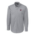thumbnail image 2 of Men's Cutter & Buck  Charcoal Memphis Redbirds Big & Tall Easy Care Stretch Gingham Long Sleeve Button-Down Shirt, 2 of 3