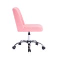 thumbnail image 3 of Porthos Home Nisa Fabric Armless Office Chair with Chrome Base, 3 of 6