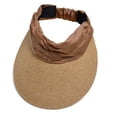 thumbnail image 1 of Sombrero de paja de verano para mujer: ala ancha tejida, parte superior vacía, plegable, trenzado de paja, talla única (52-58 cm de circunferencia de cabeza), 1 of 2