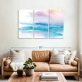 thumbnail image 2 of Elephant Stock Washed Sunset Wall Art - Horizontal Multi Panel Canvas - Living Room Wall Decor - Abstract Multi Panel - Turquoise And White Decor By Aimee Del Valle - 57" x 36", 2 of 8