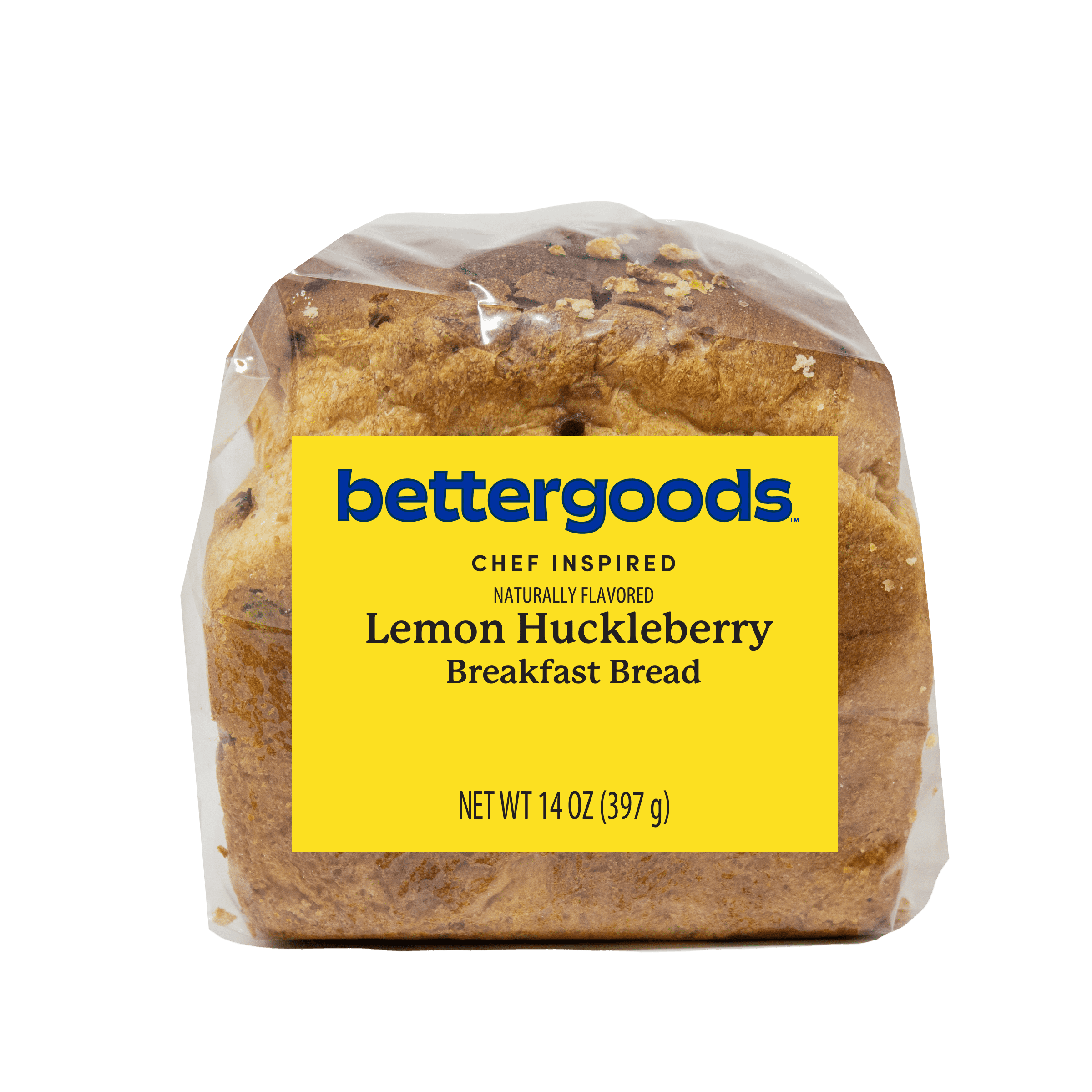 bettergoods Lemon Huckleberry Breakfast Bread, 14 oz, Limited-Time Seasonal Flavor