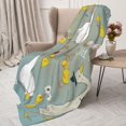 thumbnail image 3 of Sikiie Cute Farm Birds Cozy Flannel Fleece Throw Blanket: Lightweight & Thick for All Seasons - Perfect for Women, Men, & Kids"80"x60", 3 of 6
