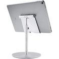 thumbnail image 1 of Support de Tablette, Grande Taille & Hauteur Réglable Support en Aluminium, Rotation à 360° Support de Tablette pour iPad, Samsung Tab, 1 of 5