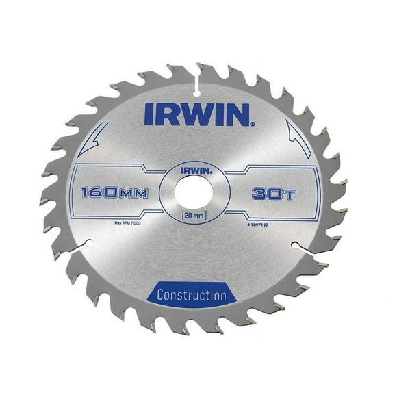 IRWIN® - Construction Circular Saw Blade 160 x 20mm x 30T ATB
