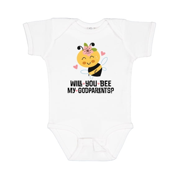 Inktastic Will You Be My Godparents Proposal Godchild Boys or Girls Baby Bodysuit
