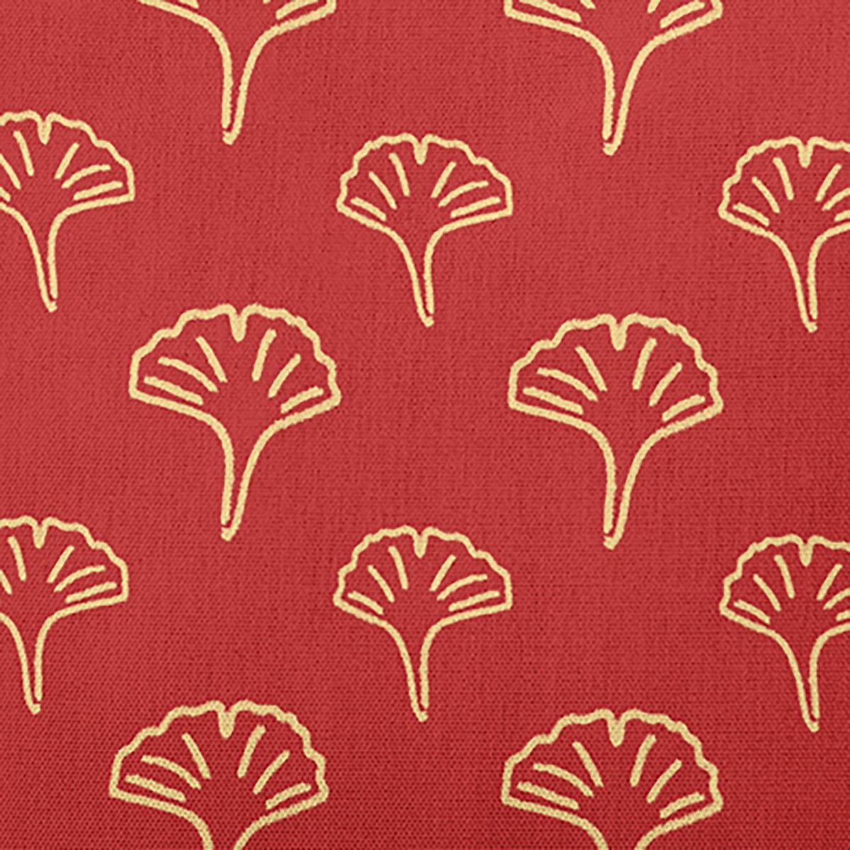 20" x 14" Simply Daisy Cottage Ginko Polyester Accent Pillow, Berry Red Qty 1