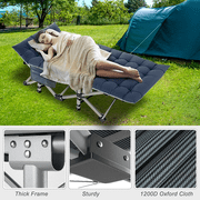 Slsy 2 Packs Folding Camping Cots with 2 Sided Mattress, Heavy Duty Wide Sleeping Cots, Folding Cots with Carry Bag