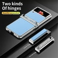 thumbnail image 2 of EGNMCR Phone Case Zflip4 Mobile Phone Case Electroplated Hinge 5g Full Bag Fall Protection Leather Case Spen Stylus Is Applicable Mobile phone shell, 2 of 7
