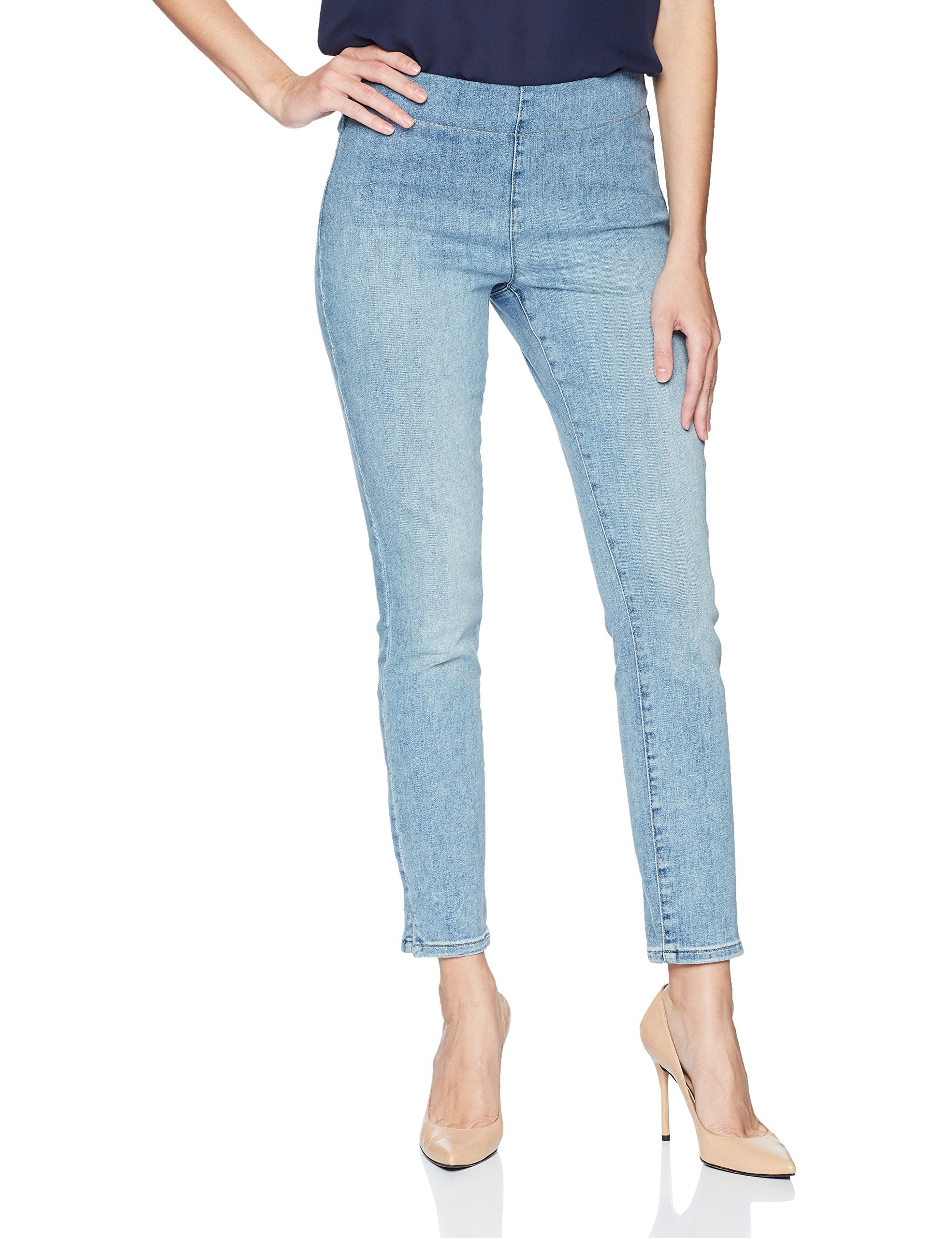 NYDJ Light Womens Stretch PullOn Ankle Premium Jeans 2