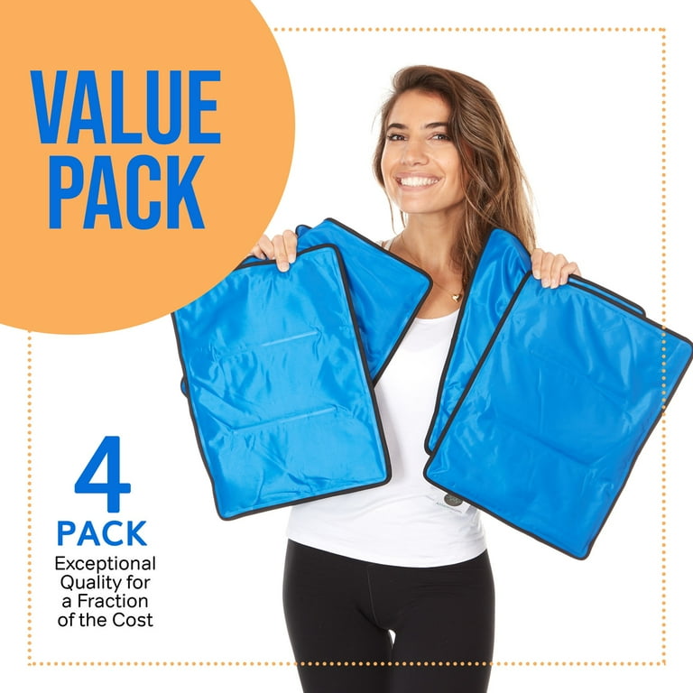 AiricePac Extra Large Gel Flexible Back Ice Packs For Injuries Reusable