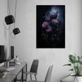 thumbnail image 6 of Black Rose Gothic Halloween Art Poster Canvas Painting Decor Wall Print Photo Gifts Home Modern Decorative Posters 24x36inch(60x90cm), 6 of 6
