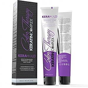 Keratin Complex Kerahold Color Therapy Keratin-Enhanced Permanent Crème Hair Color (3.6/3R Dark Red