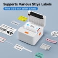 thumbnail image 2 of LEEYNEER Label Maker Machine with Tape P1 2 Inch Thermal Printer Portable Bluetooth Shipping Label Printer Sticker Maker Labeling Machine Home Office School Business Use Rechargeable Whit, 2 of 6