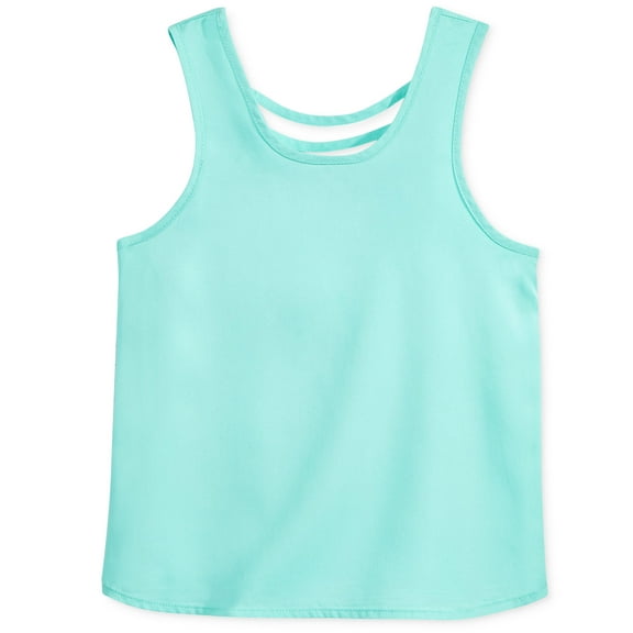 Tinsey Girls Tank Top (Medium, Aqua)