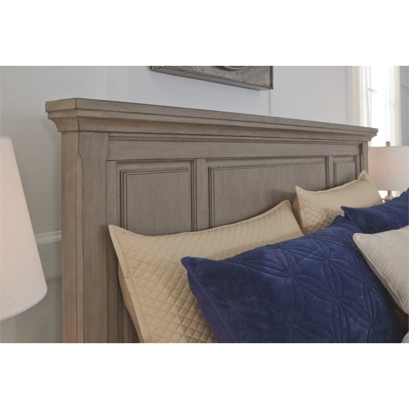 Signature Design by Ashley Lettner Queen Panel Headboard in Light Gray