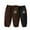 Brown B, variant on VERUGU Boys Pants Fall Winter Kids Girls Corduroy Pants for Outerwear Ankle Tied Casual Sweatpants Warm Thickened Pants 2 Piece Set Black 3 Years