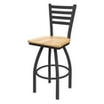 thumbnail image 2 of 410 Jackie 36" Swivel Bar Stool with Bronze Finish and Natural Oak Seat, 2 of 2