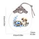 thumbnail image 2 of Uuiauoio Glass Easter Ornament 2D Flat Pendant with Bunny Egg Designs for Tree Gift Basket Filler Holiday Party Decorations Keepsake, 2 of 5