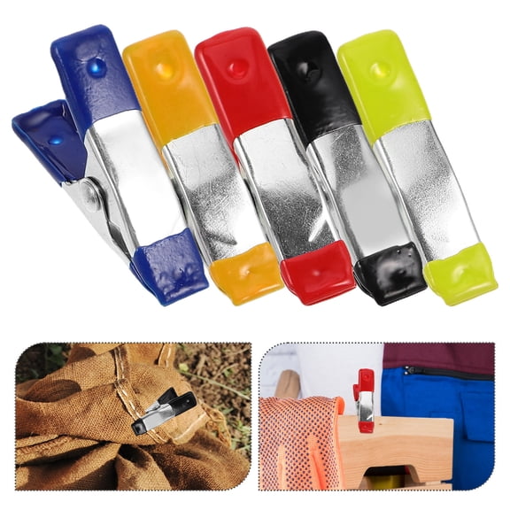 Topbathy 25Pcs Metal Spring Clamps Assorted Color Heavy Duty Clips for Woodworking and Gardening