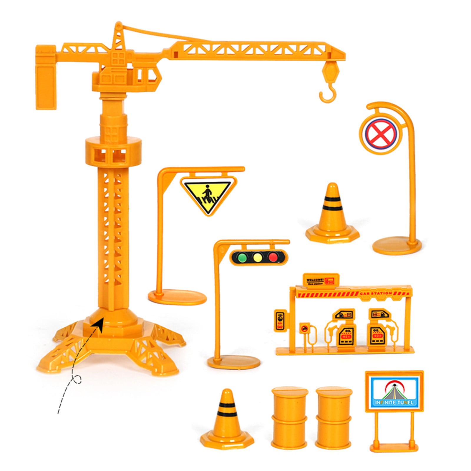 Clearance! Engineering Crane, Kids Construction Truck Toys for 3 4 5 6 7 Years Old - Car Race Tracks, Excavator, Boy Toys for 3-5 Year Old Toddlers, Gift Toys for Boys & Girls Aged 4-6
