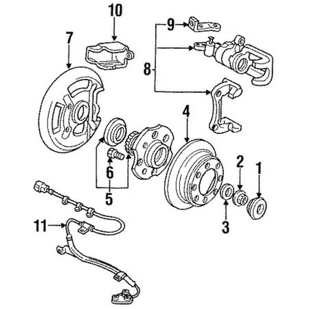 Genuine OE Honda Caliper Shield - 43256-SY8-A00